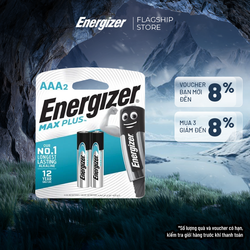 Pin aaa energizer max plus ep92 bp2 - vỉ 2 viên