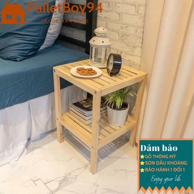 Kệ tab đầu giường, kệ tab đầu giường gỗ thông mỹ