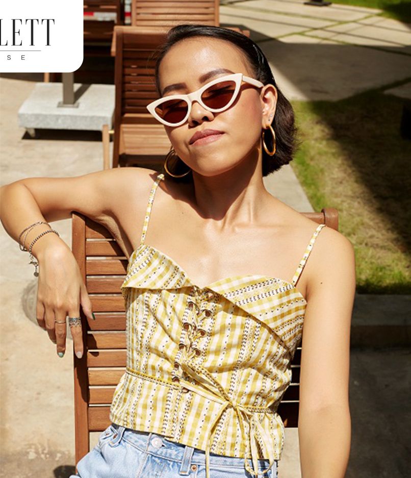 Scarlett_Áo Kiểu Nữ Corset Ella - Vàng