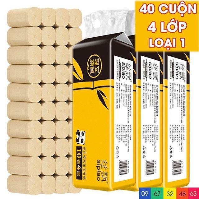 Giấy vệ sinh Gấu Trúc Cuộn 40 cuộn ( hàng nội địa Trung - 26kg ) HOT SALE