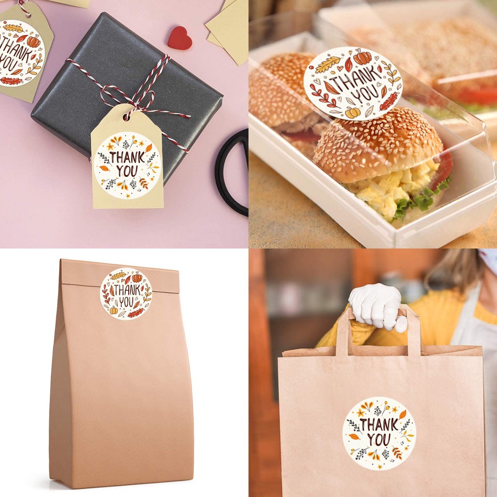 Set 100, 500 miếng dán Thankyou, miếng dán cám ơn, ticker thankyou