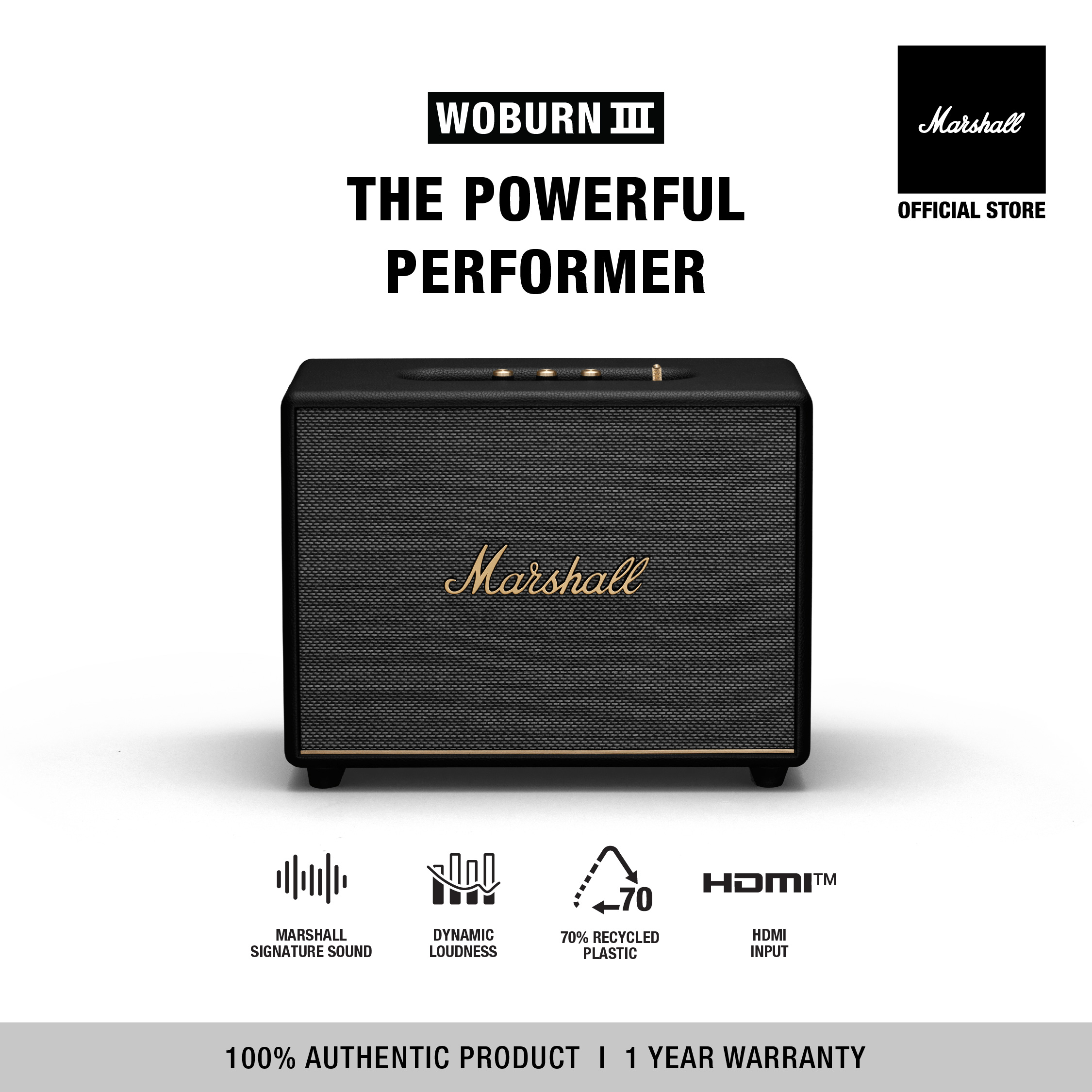 Loa marshall bluetooth woburn iii homeline - bảo hành chính hãng 1 đổi 1 trong 1 năm