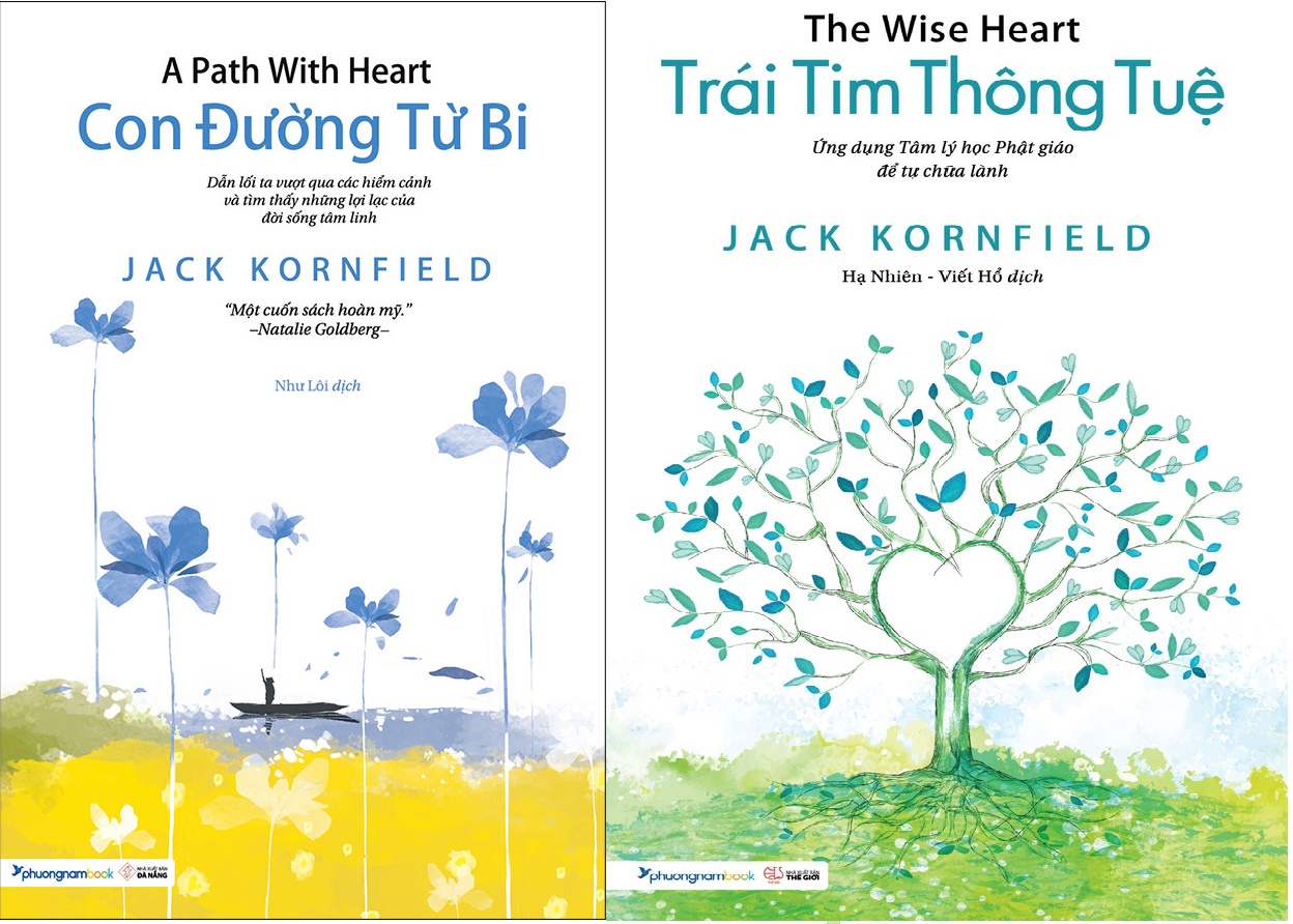 Nguyetlinhbook - Combo 2 cuốn : Con đường từ bi + Trái tim thông tuệ.