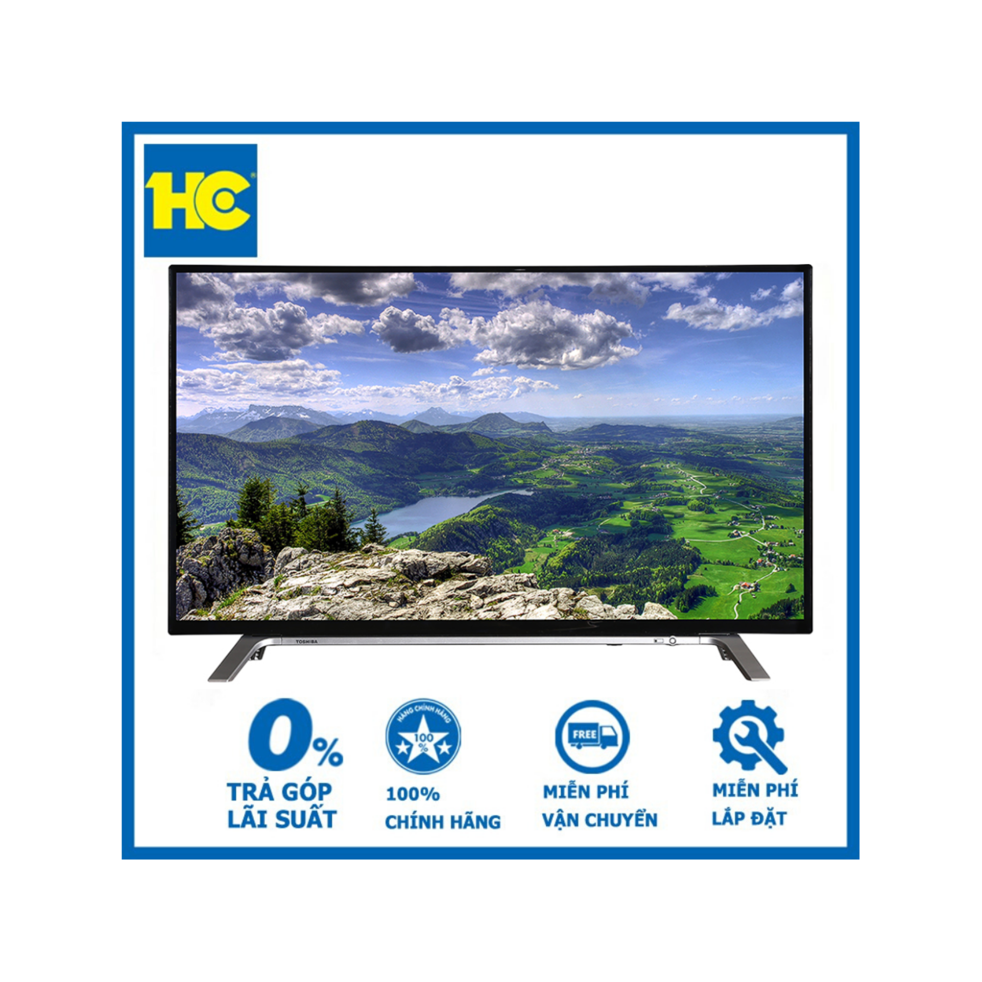 [Trả góp 0%]Smart Tivi Toshiba 40L5650VN-Full HD Smart Tivi -Kết nối 3 HDMI 2 USB 1 LAN Wifi-Giao diện Opera TV đẹp dễ sử dụng nhiều tính năng giải trí.- Bảo hành 2 năm - Miễn phí vận chuyển & lắp đặt