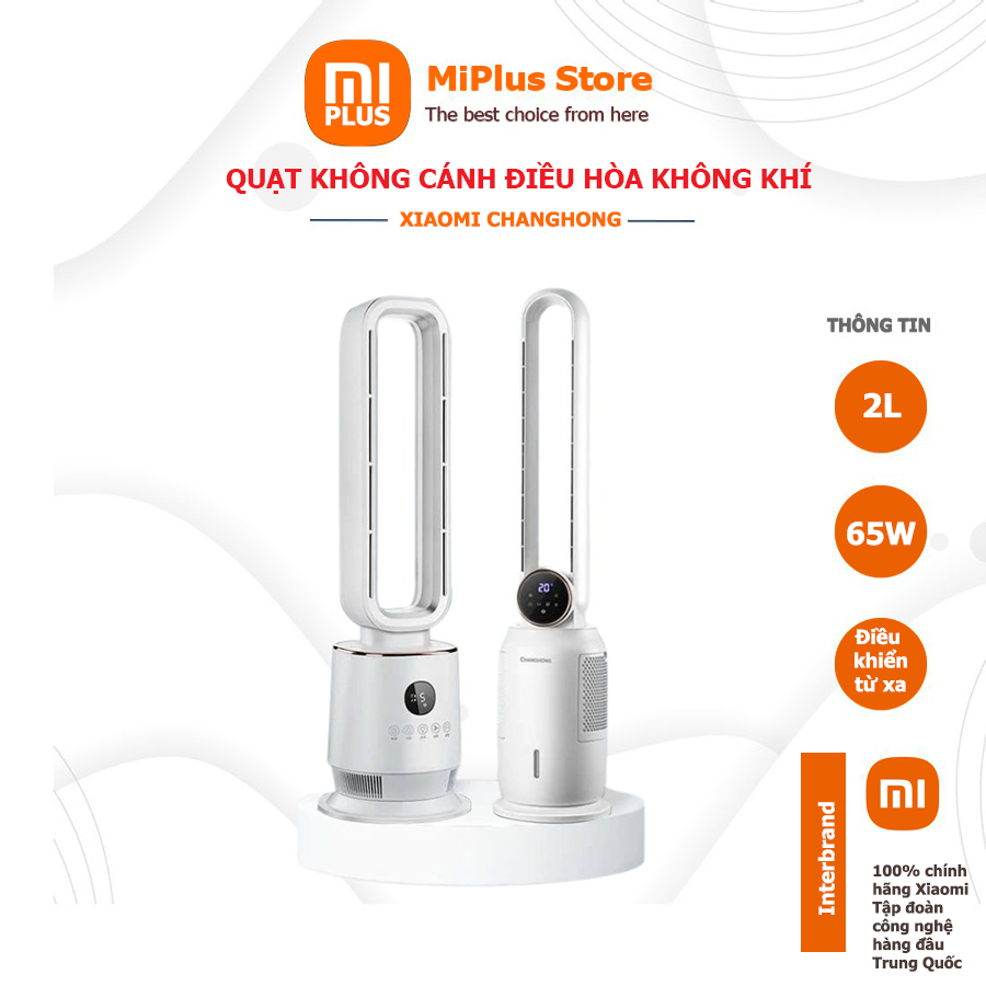 Quạt cây không cánh cao cấp Xiaomi ChangHong, Quạt làm mát bằng hơi nước 12 cấp độ gió và lọc không khí bảo vệ sức khỏe
