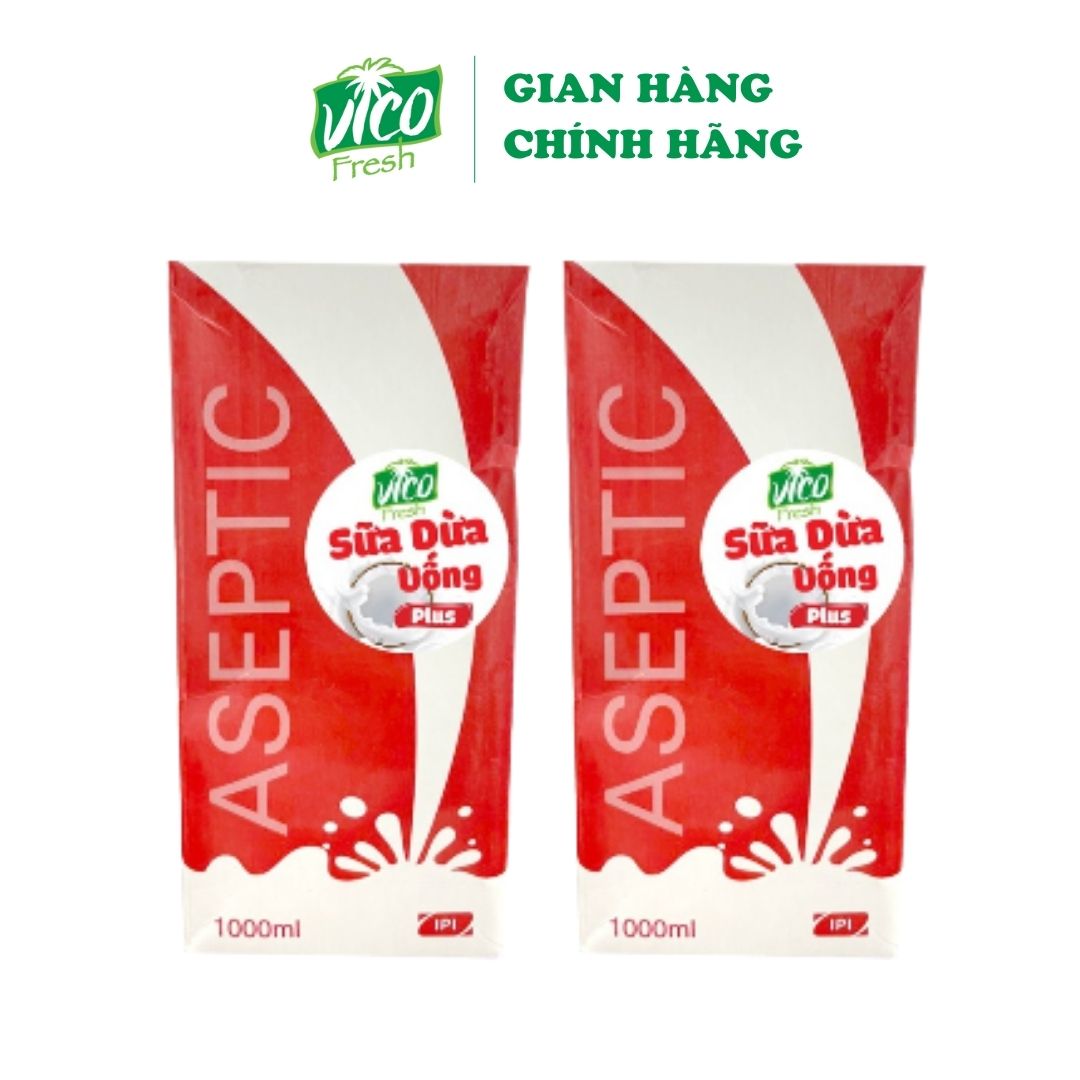 Combo 2 hộp sữa dừa uống sodium casinate 1l