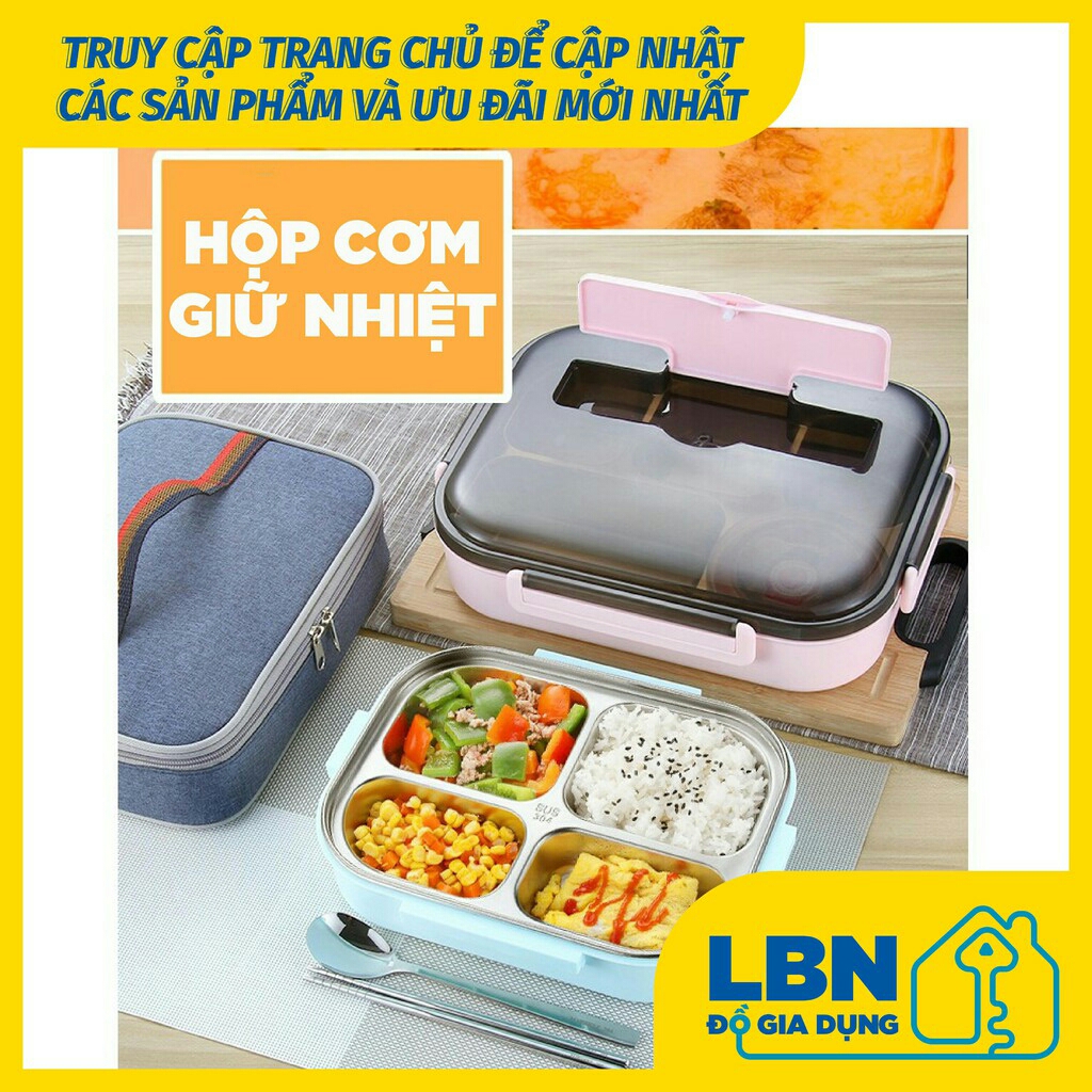 HỘP CƠM GIỮ NHIỆT THỨC ĂN Ủ CƠM HESInLY & HENGMEIDA 1 TẦNG 2 - 3 - 4 NGĂN CƠM VĂN PHÒNG