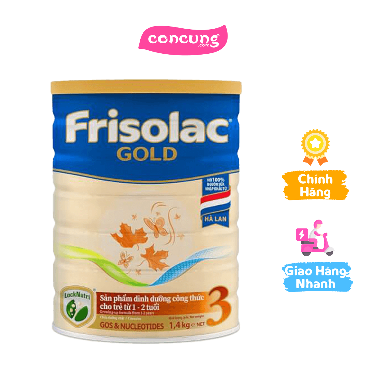 Frisolac Gold 3, 1 - 2 tuổi 1400gr