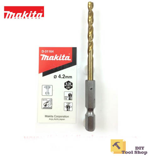 [HCM]Mũi khoan sắt (2.5-8mm) phủ titan đuôi lục giác Makita - Chính Hãng