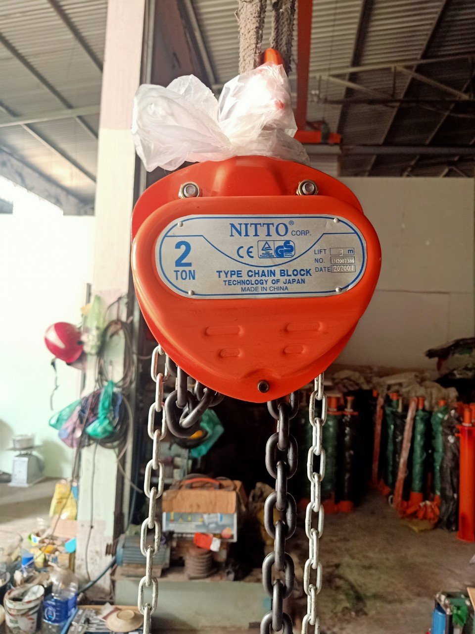 Pa lăng xích kéo tay Nitto 2 tấn 3m 20VP5