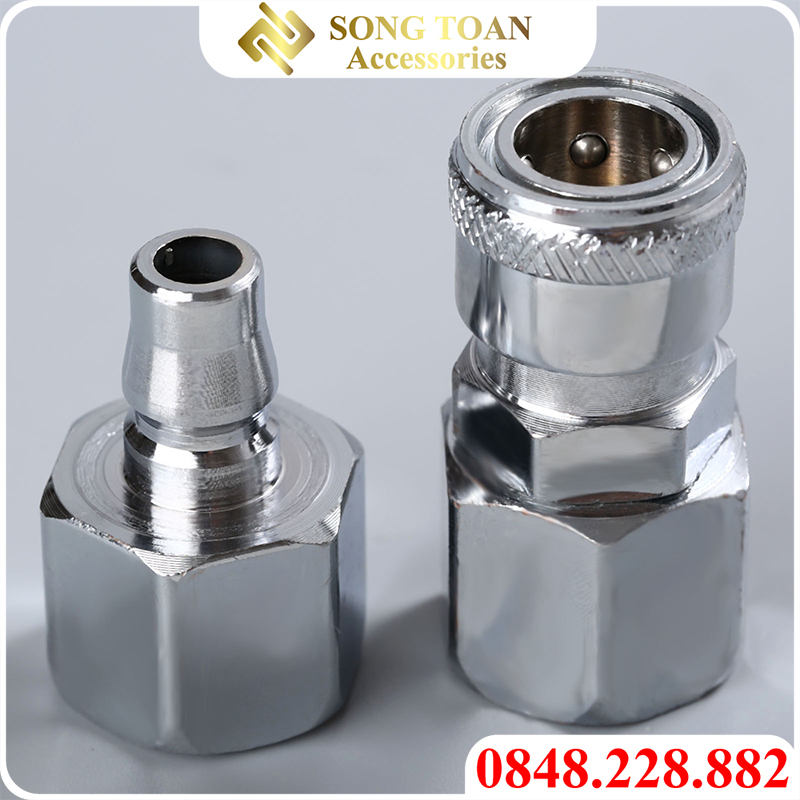 Nối nhanh khí nén, khớp nối khí nén, đầu nối nhanh SF PF ren ngoài 13 17 21