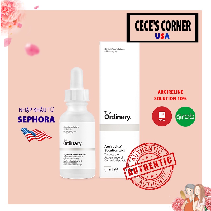 Serum căng da, xóa mờ nếp nhăn the ordinary argireline solution 10% 30ml