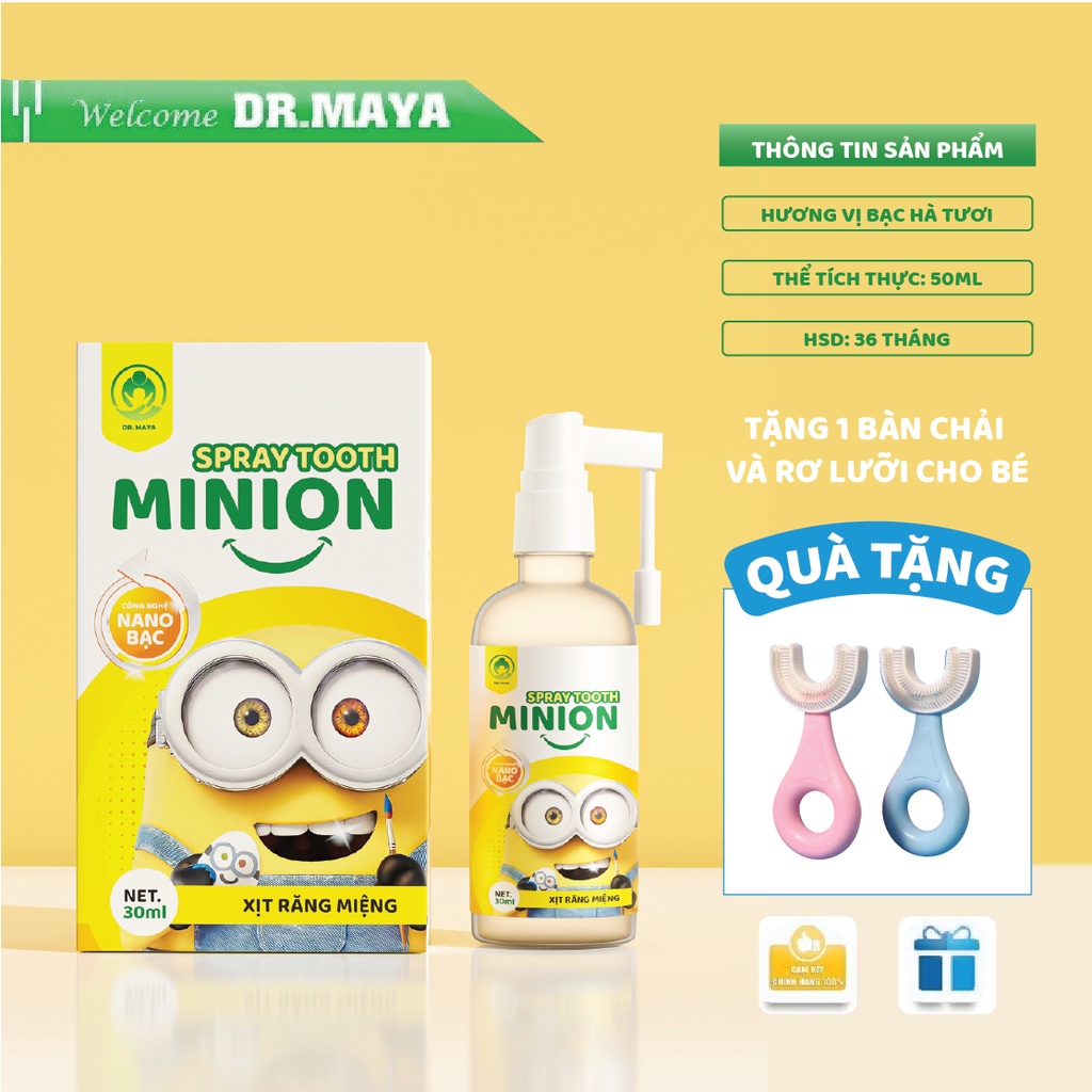 Xịt răng miệng Minion Gold Dr.maya hộp 50ml