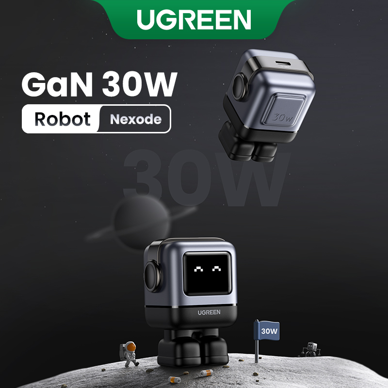 UGREEN 30W/65W RoboGaN Mini Charging for iphone 14 13 12 Pro Max iPad 2022 2021 Macbook Pro Model15570