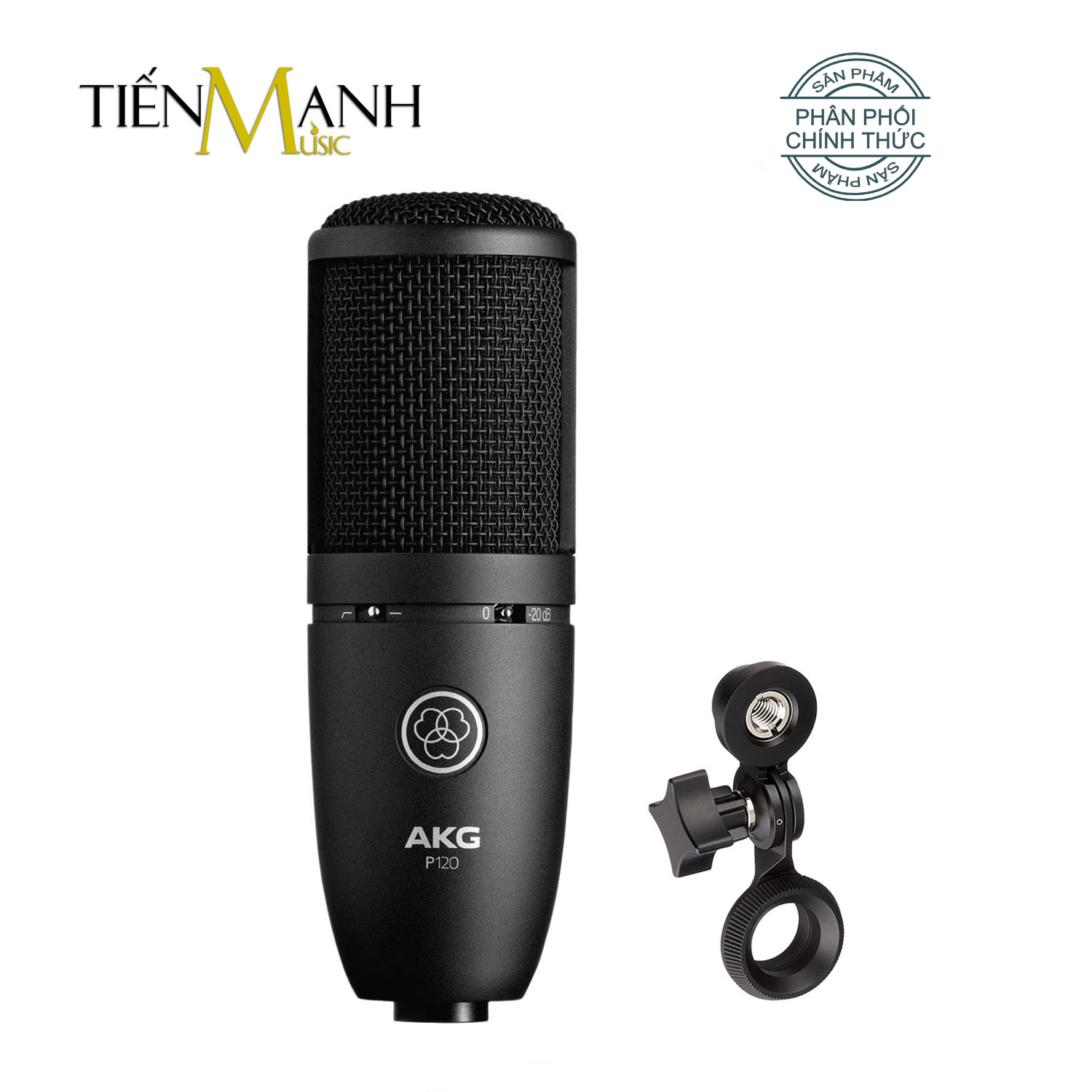 [Chính Hãng] AKG P120 Micro Vocal Condenser Thu Âm Phòng Studio, Mic Biểu Diễn Chuyên Nghiệp, Microphone Cardioid