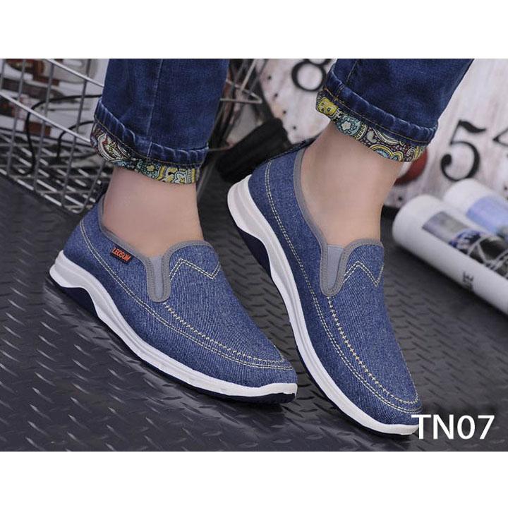 Giày Sneaker Thể Thao Phong Cách Chất Vải Cao Cấp FORM Chuẩn [ TN07 - Xanh Navy