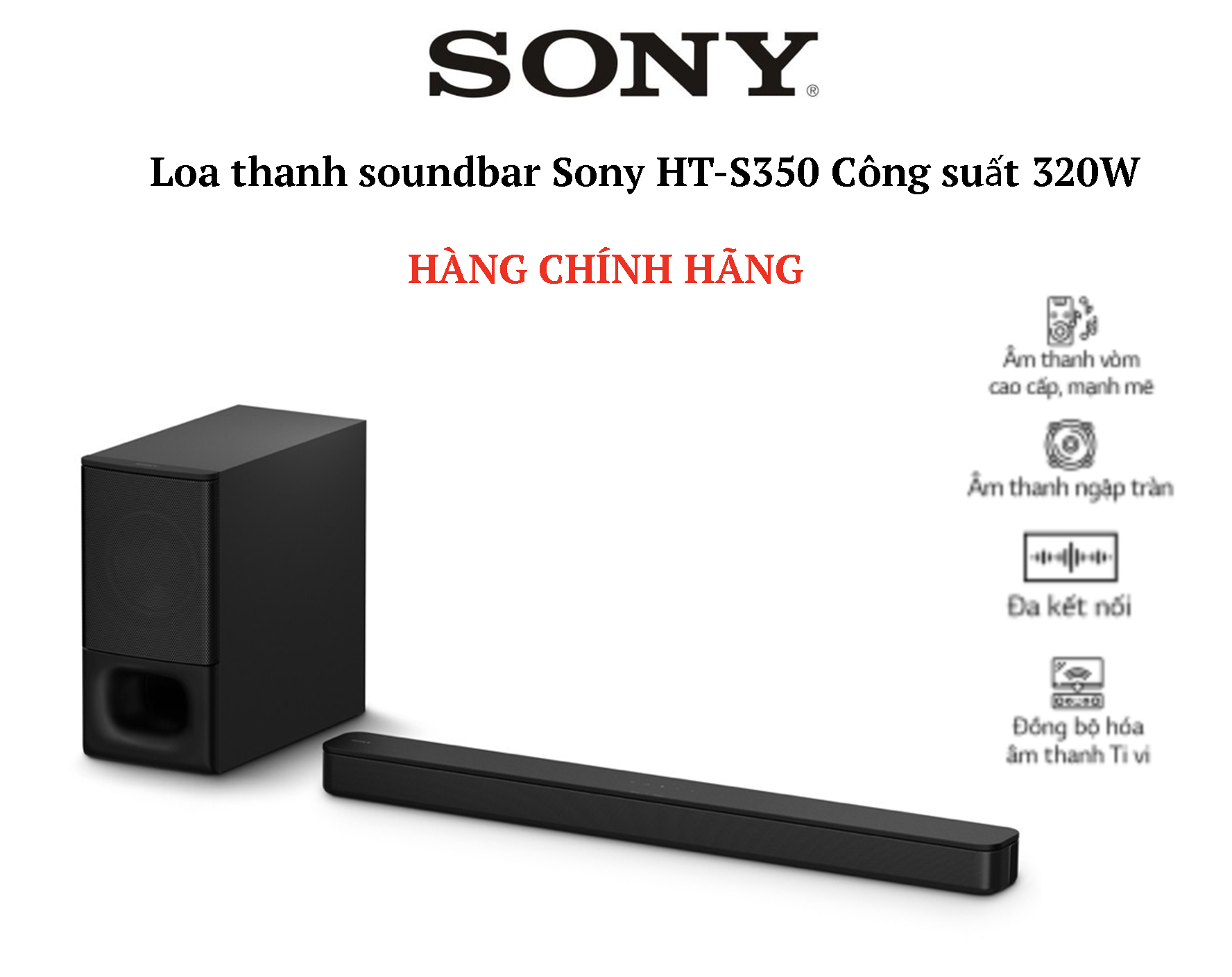 Loa thanh soundbar sony ht-s350 - công suất 320w || bảo hành 12 tháng chính hãng