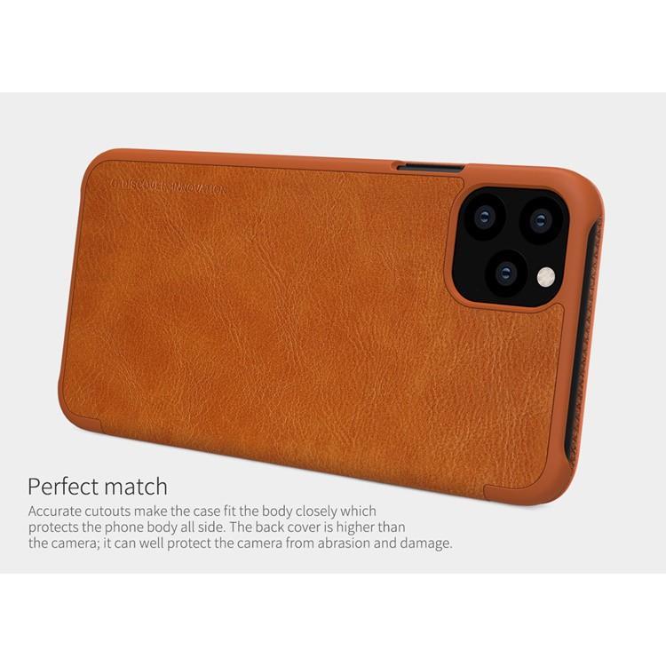 Bao da iPhone 11 Pro Max 6.5 inch Nillkin Qin có khe chứa thẻ