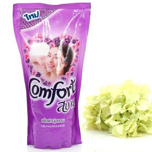 Nước xả vải Comfort Thái gói 580ml màu tím