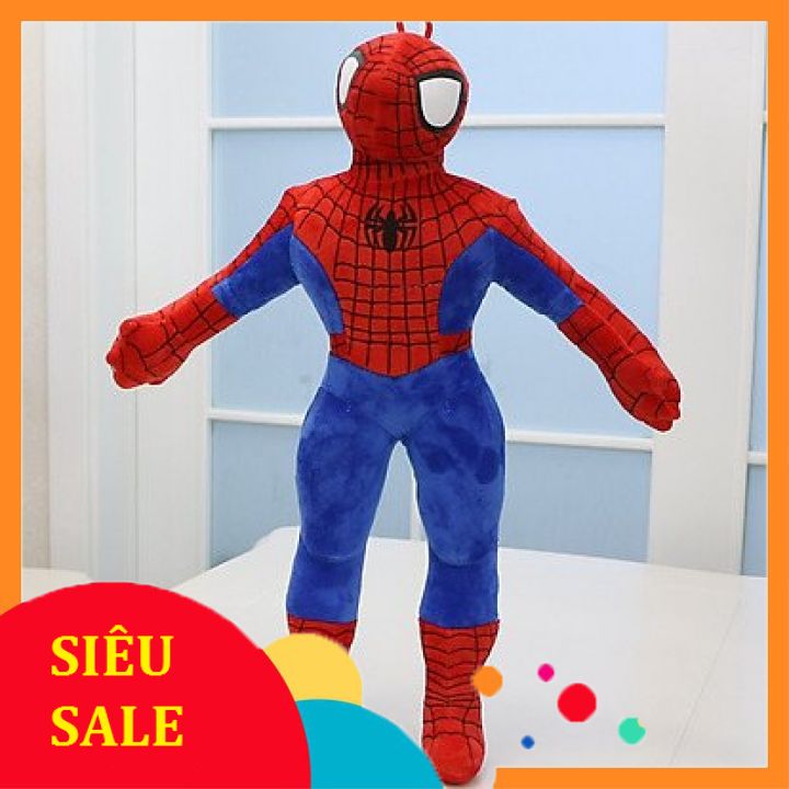 Người nhện nhồi bông, gấu bông spiderma vải nỉ nhung, gấu bông cho bé trai, siêu nhân nhồi bông, gấu bông siêu nhân, gấu bông cute