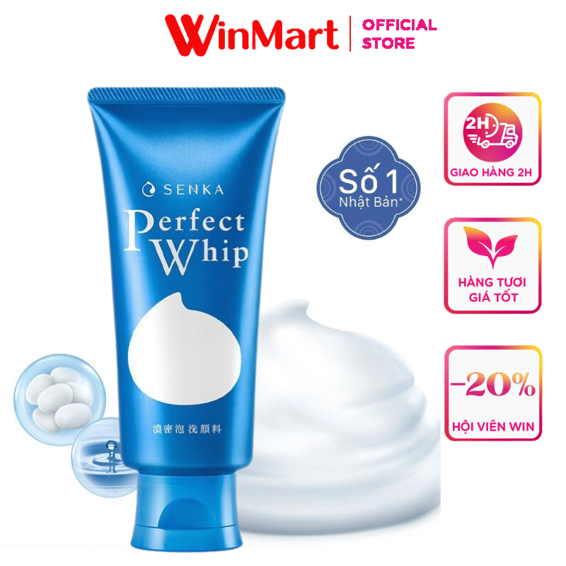 [Siêu thị WinMart] - Sữa rửa mặt Senka perfect tạo bọt whip N 120g