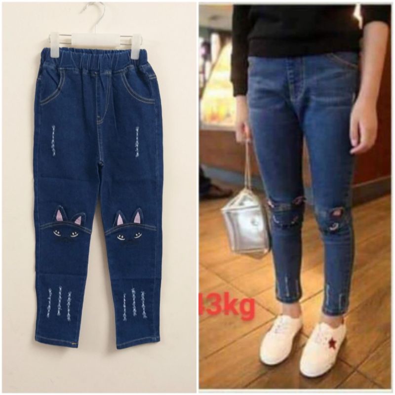 Quần bò dài cho bé gái size đại 20-40kg