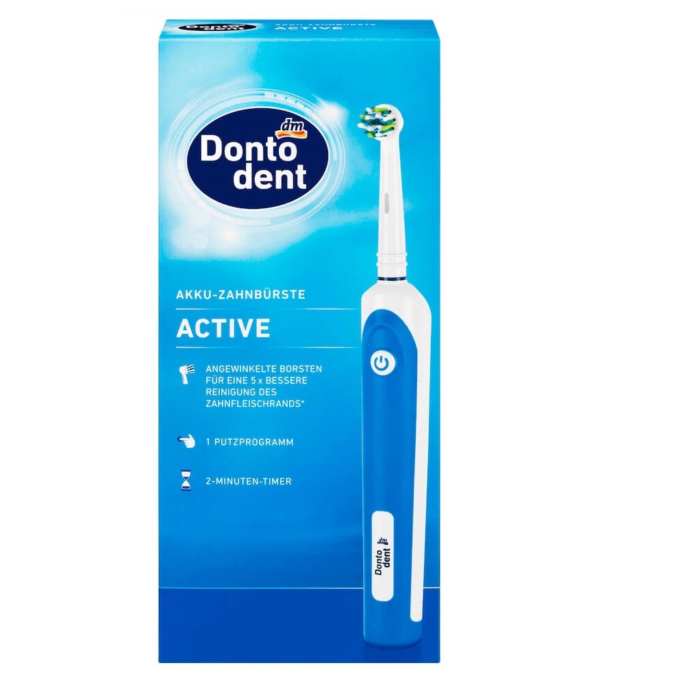 Bàn chải đánh răng máy sạc điện DontoDent Akku-Zahnburste Active - Đức