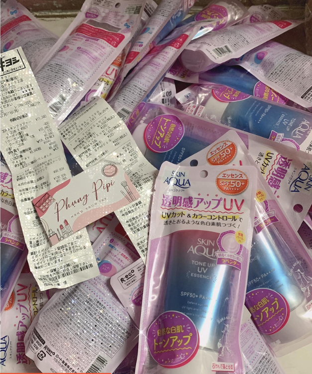 Kem chống nắng skin aqua tím