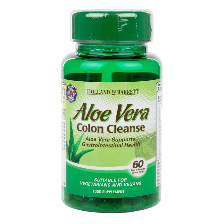 60 viên uống thải độc ruột Holland & Barrett Aloe Vera Colon Cleanse 60 Tablets 330mg