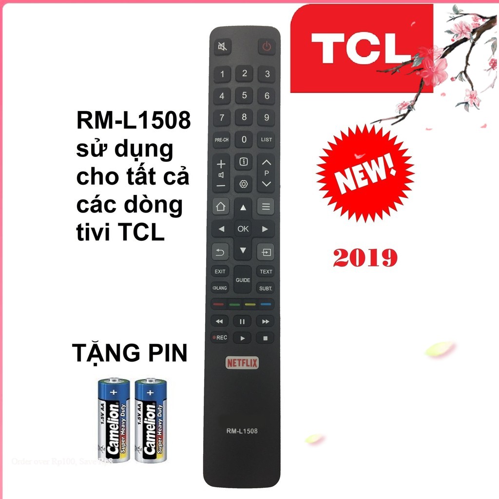 Remote điều khiển tivi tcl smart rm-l1508 cho tất cả các dòng tivi tcl