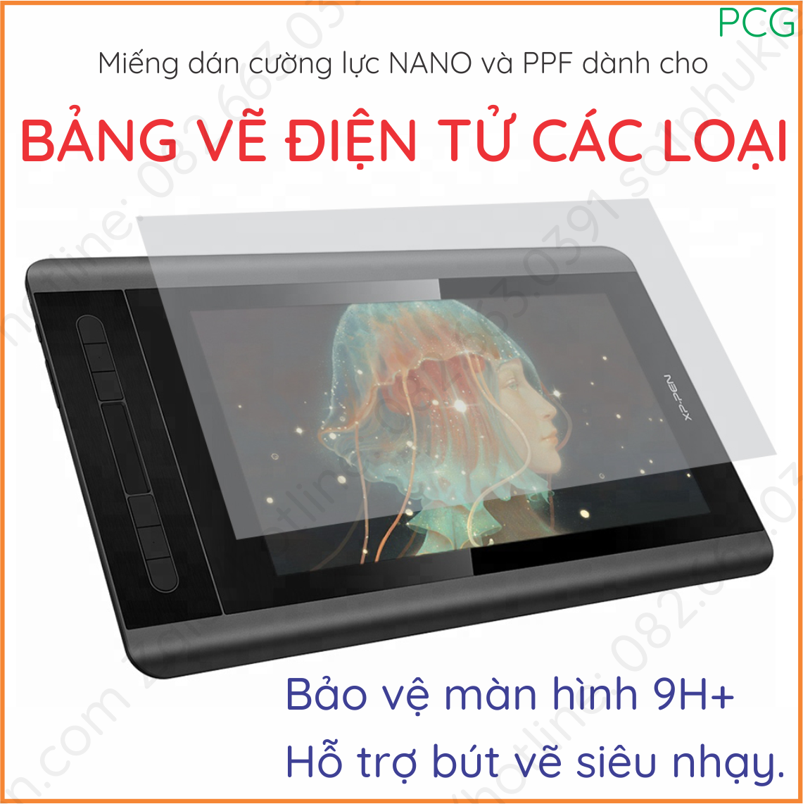 Miếng dán cường lực và ppf cho Bảng vẽ điện tử CÁC LOẠI Gaomon Wacom XPpen ...