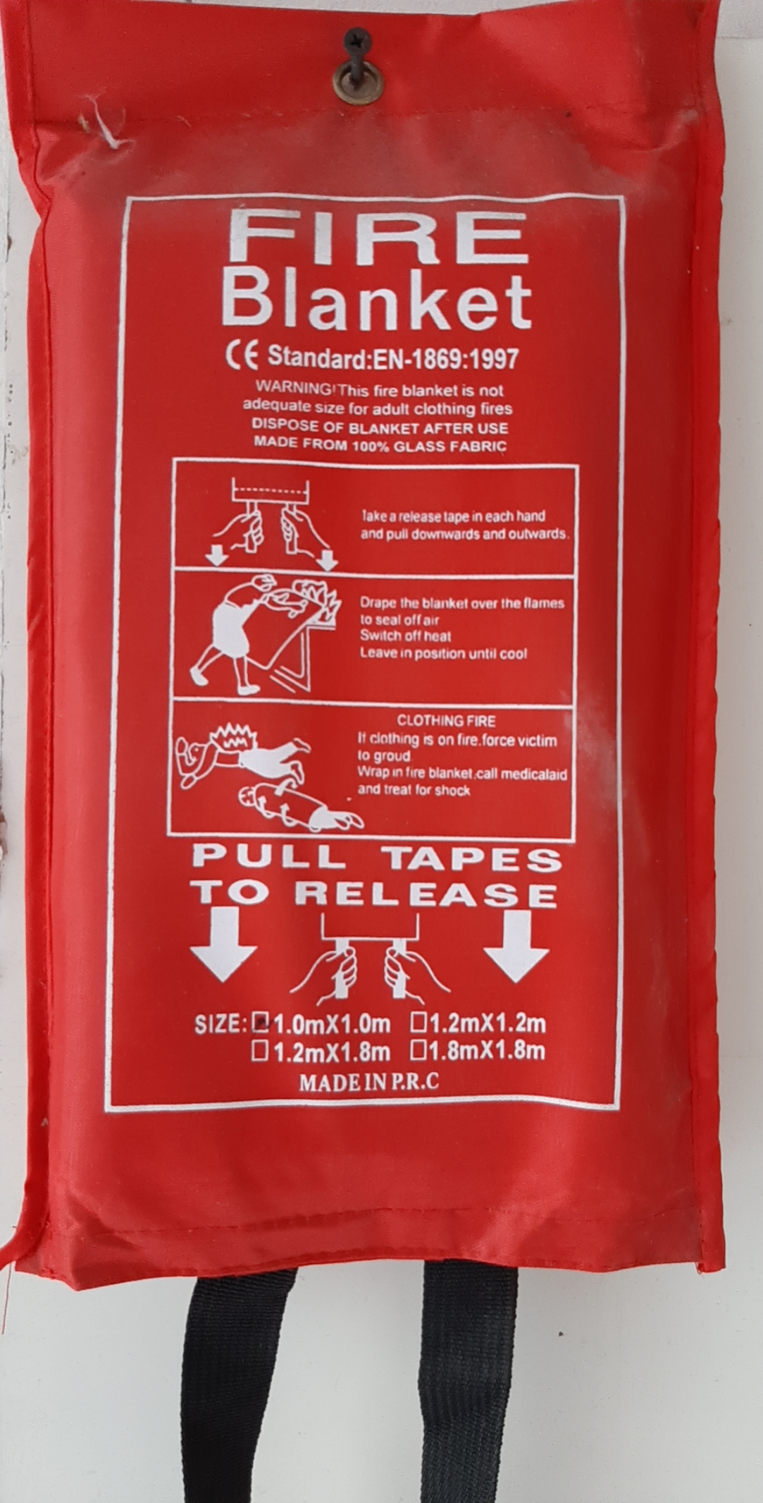 HCM Mền chữa cháy sợi thủy tinh 1M x 1M