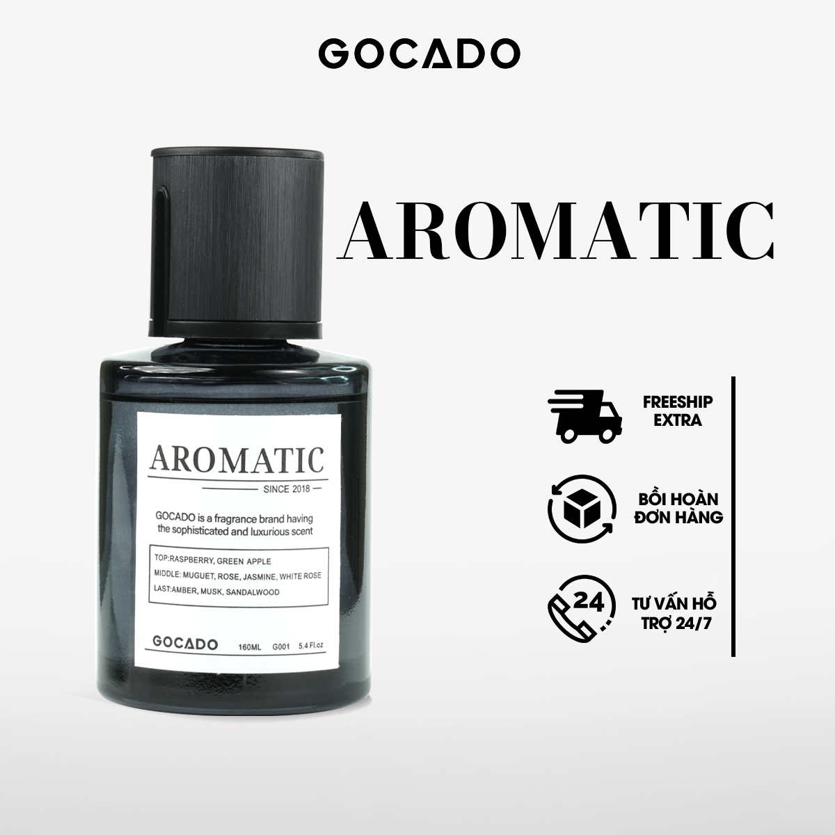 Nước hoa ô tô cao cấp gocado - aromatic