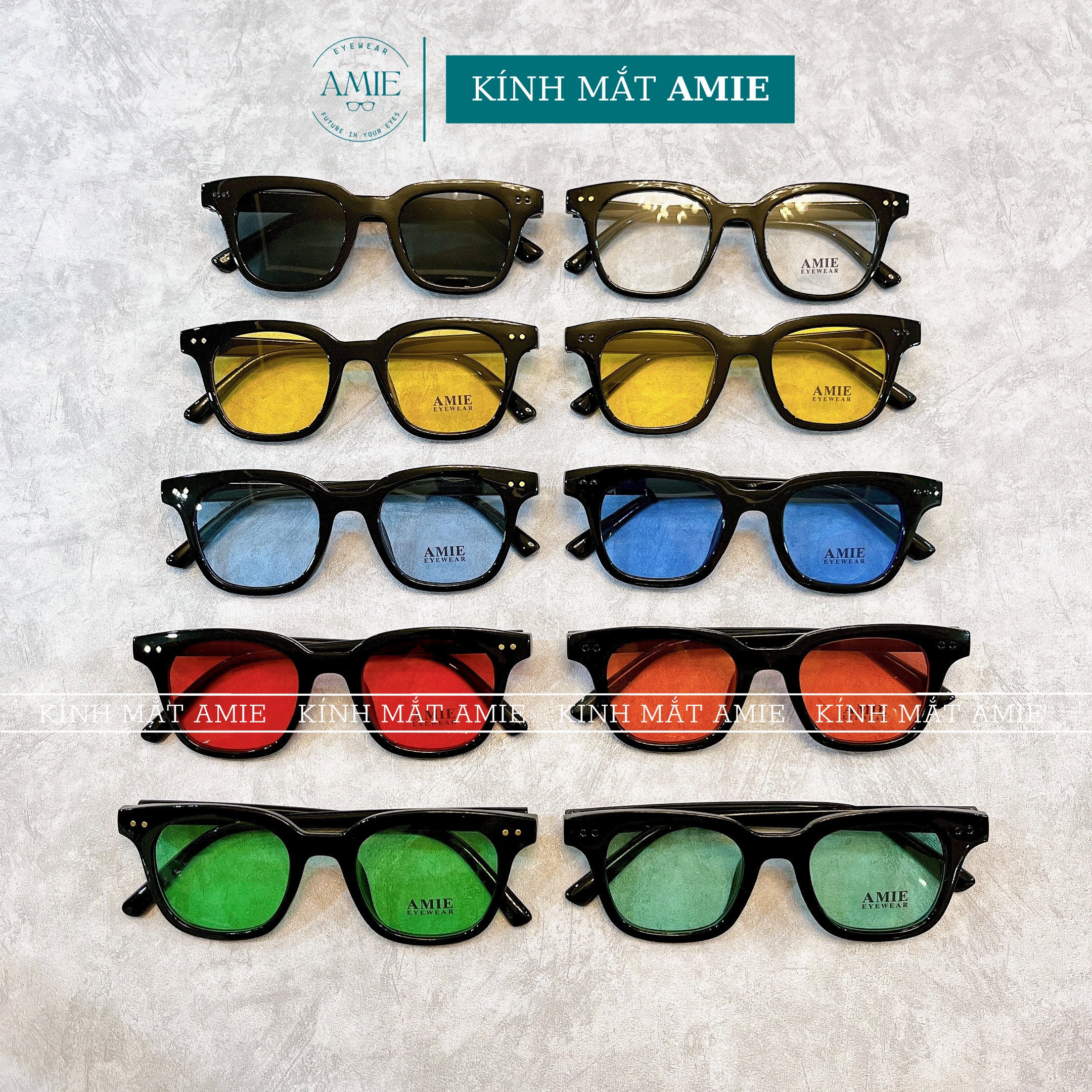 Kính mát Southside chữ V AMIE Eyewear mắt kính râm Hàn Quốc tròng màu thời trang nam nữ cực đẹp