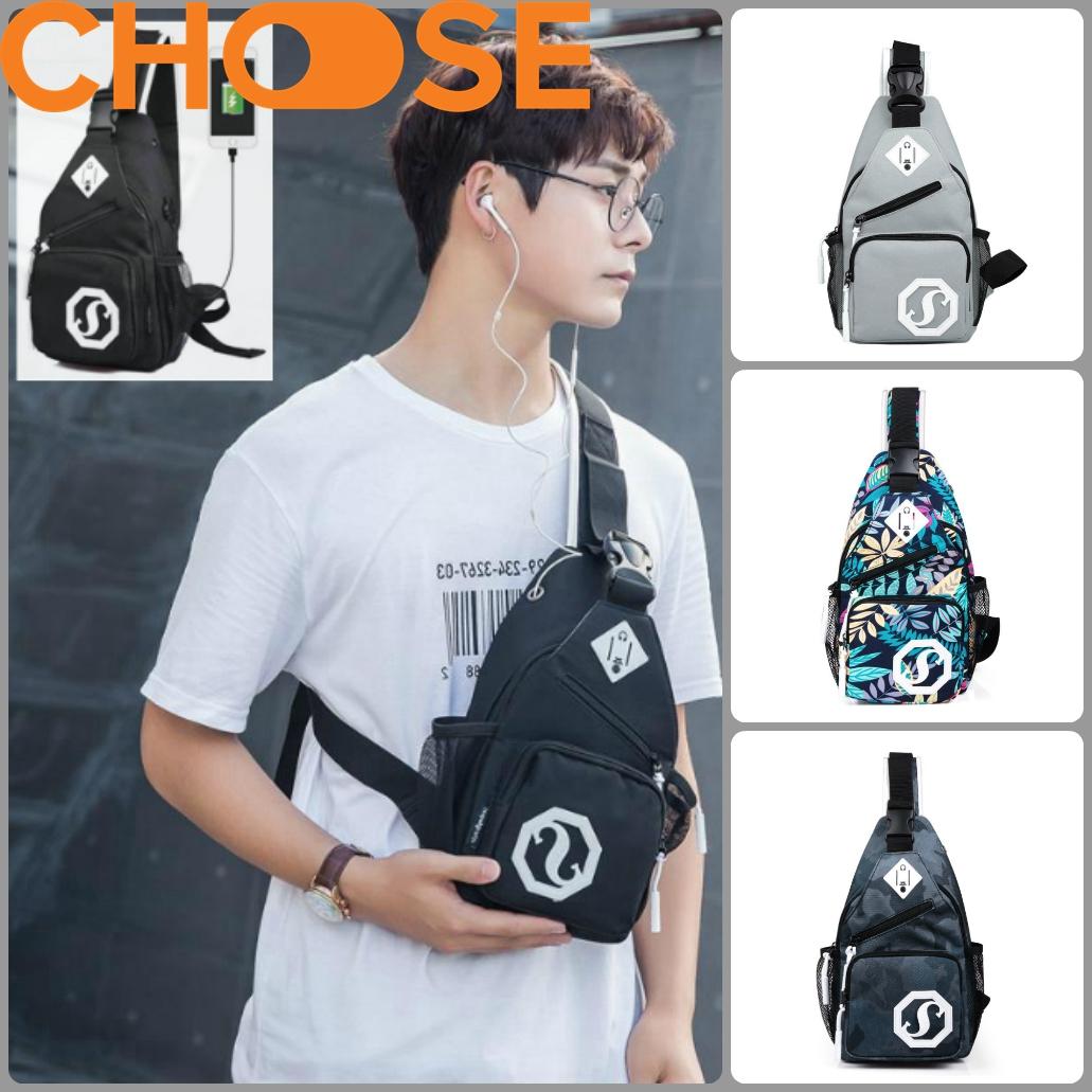 [HCM]Túi Đeo Chéo Nam Túi Đeo Ngực Túi Messenger Du Lịch HIện Đại Phối Màu Nổi Bật Hiện Đại NB0303