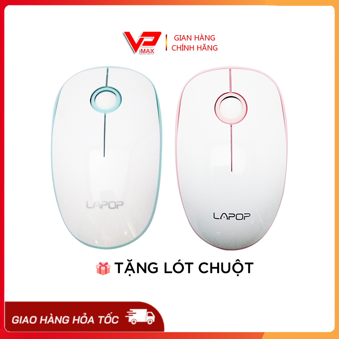 ♨️FREESHIP ♨️ Chuột máy tính không dây cao cấp LAPOP A9 sang trọng - VPMAX - Chuột không dây laptop, chuột không dây cho tivi, chuột không dây rẻ, chuột không dây cute