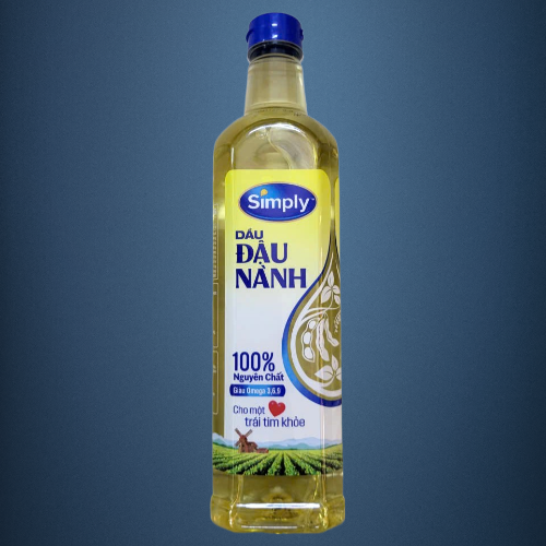 SIMPLY - chai 1 Lít - DẦU ĐẬU NÀNH Soybean Oil (HALAL)