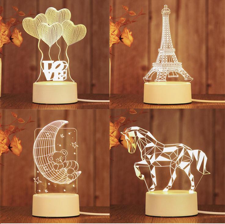 [Được chọn hình] Đèn Ngủ 3D Led 03 Màu Nhiều Mẫu Hình Cực Đẹp