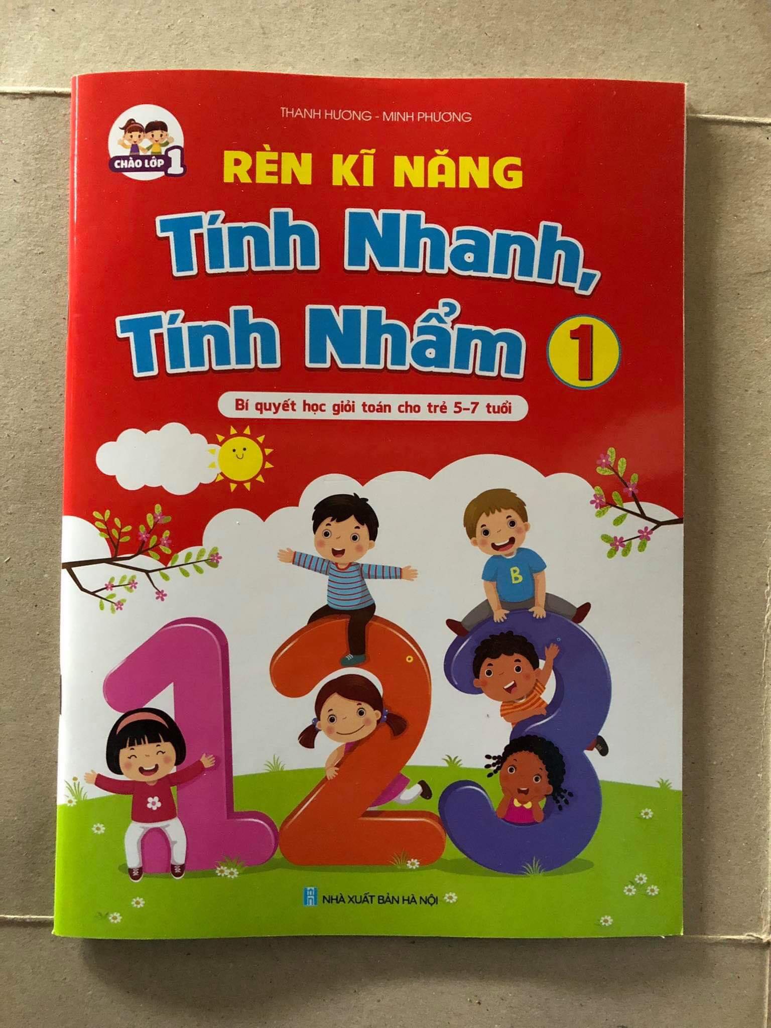 Sách - Rèn Kỹ Năng Tính Nhanh Tính Nhẩm - Bí Quyết Giúp Con Giỏi Toán - Dành Cho Trẻ Từ 5-7 Tuổi