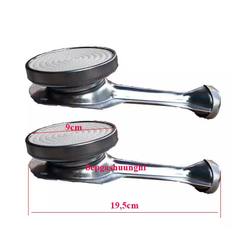 [HCM]Bộ điếu inox hồng ngoại fi90mm, Tặng 2 baz  sử dụng cho các dòng bếp hồng ngoại phổ thông cùng kích thước (trắng)