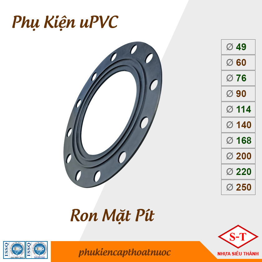 Ron cao su thay thế/Gioăng cao su, Ron Mặt bít phụ kiện nhựa ST