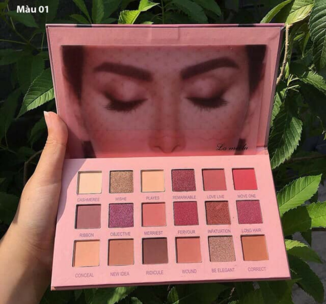 Bảng Phấn Mắt New Nude Lameila Colour Geometry 18 Ô