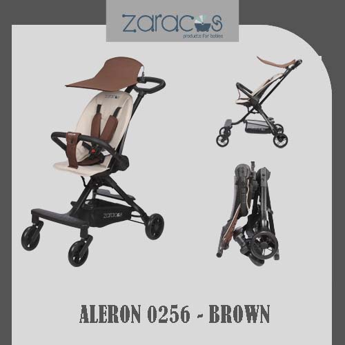 Xe đẩy du lịch gấp gọn cho bé Zaracos Aleron 0256 - Brown