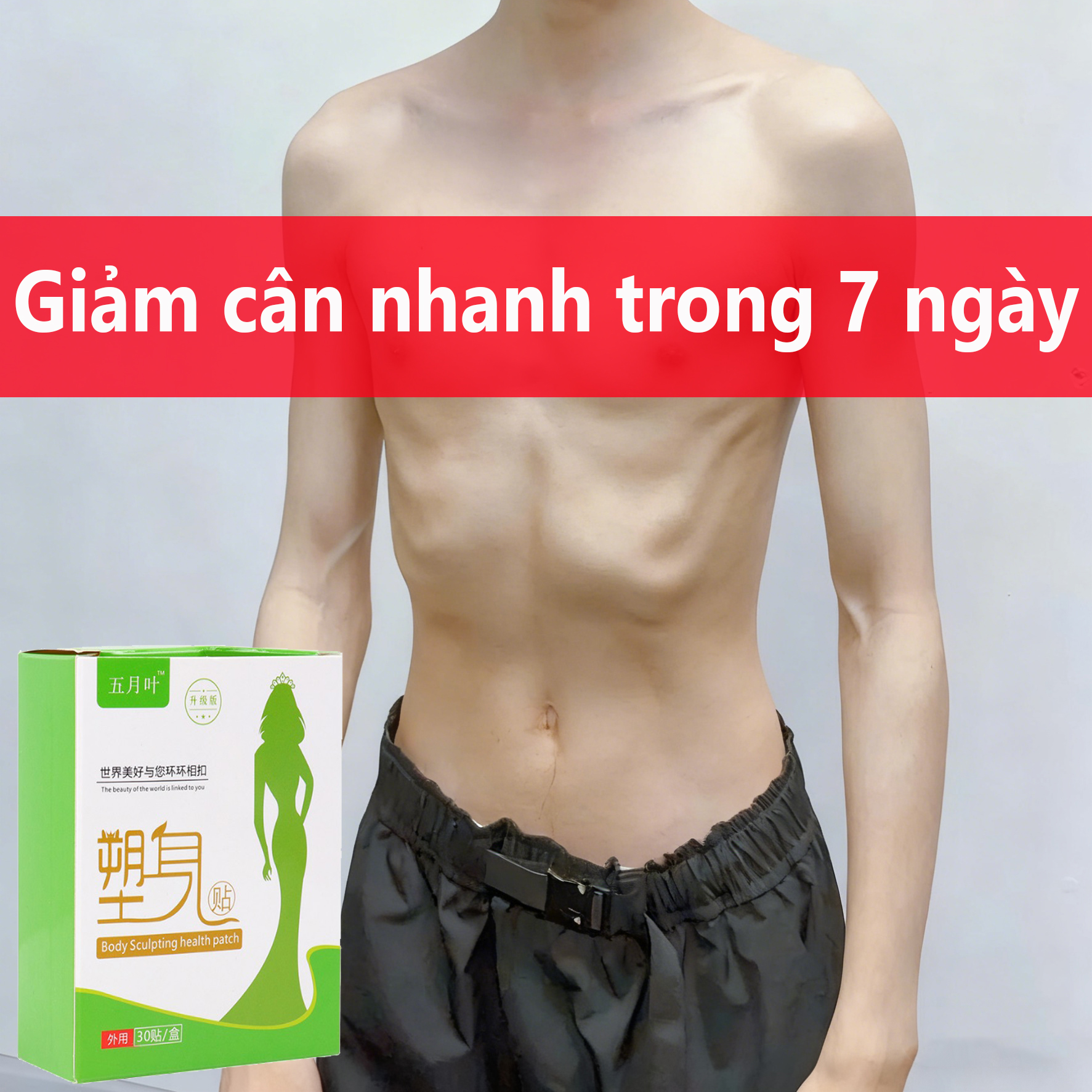 Miếng Dán Giảm Béo 7 ngày bụng hông đùi cánh tay nhanh chóng hiệu quả thành Không cần tập thể dục, không cần ăn kiêng