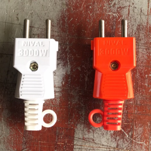 Chui phích cắm điện chịu tải Nival 3000w chân Ø4mm nhựa chịu nhiệt chống cháy
