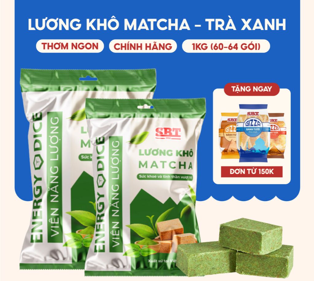 Sbt Dry Food Matcha Green Tea Flavor 1kg Energy Supplement - Genuine Sbt Dry Food