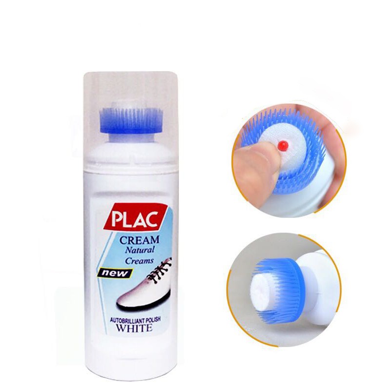 🔴sạch mới || combo 2 chai xịt tẩy trắng giầy dép - túi xách có đầu cọ siêu sạch.