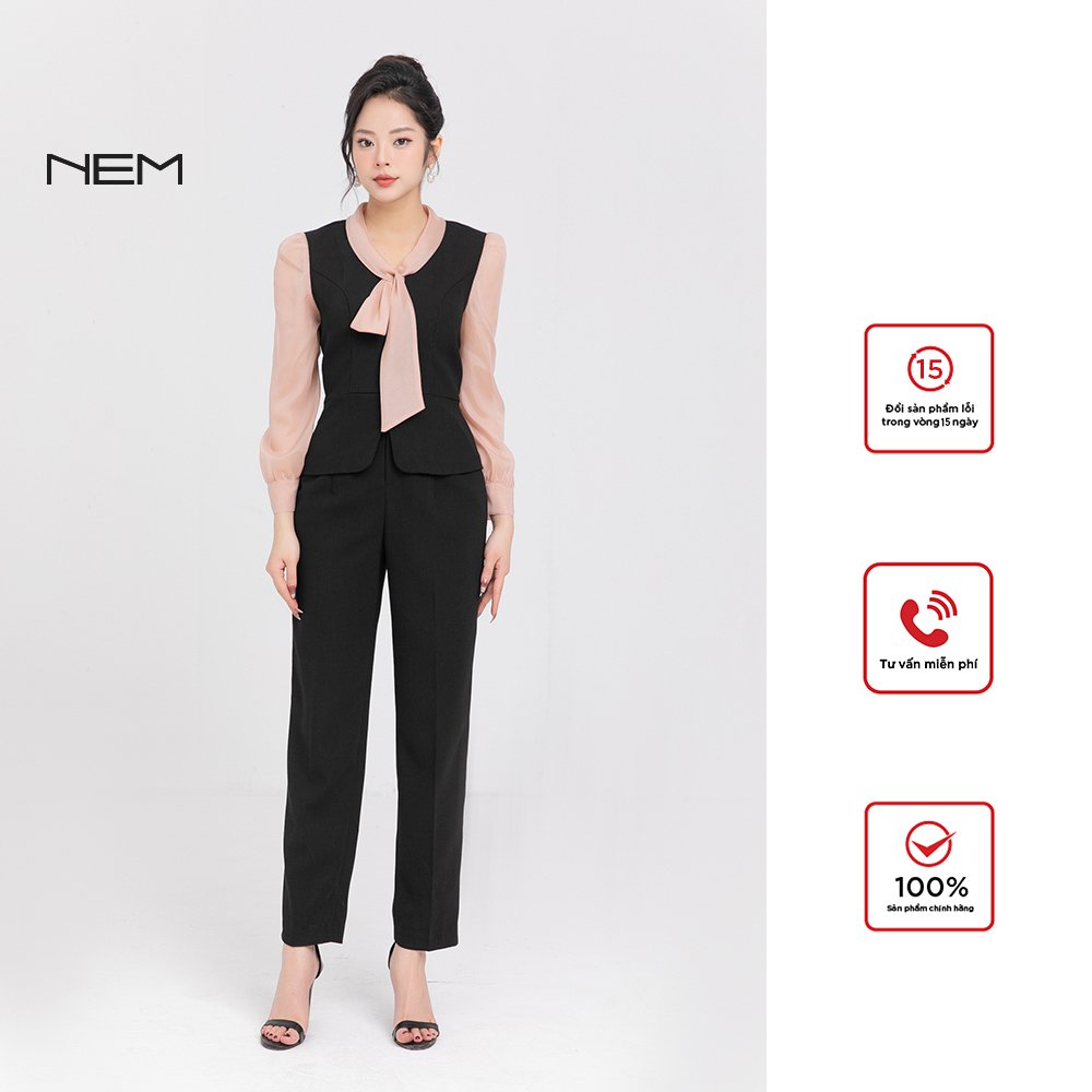 Sơ mi nữ công sở nem fashion tay dài sm41882
