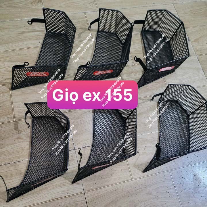 Giỏ hông rổ cạnh xe máy Exciter 155