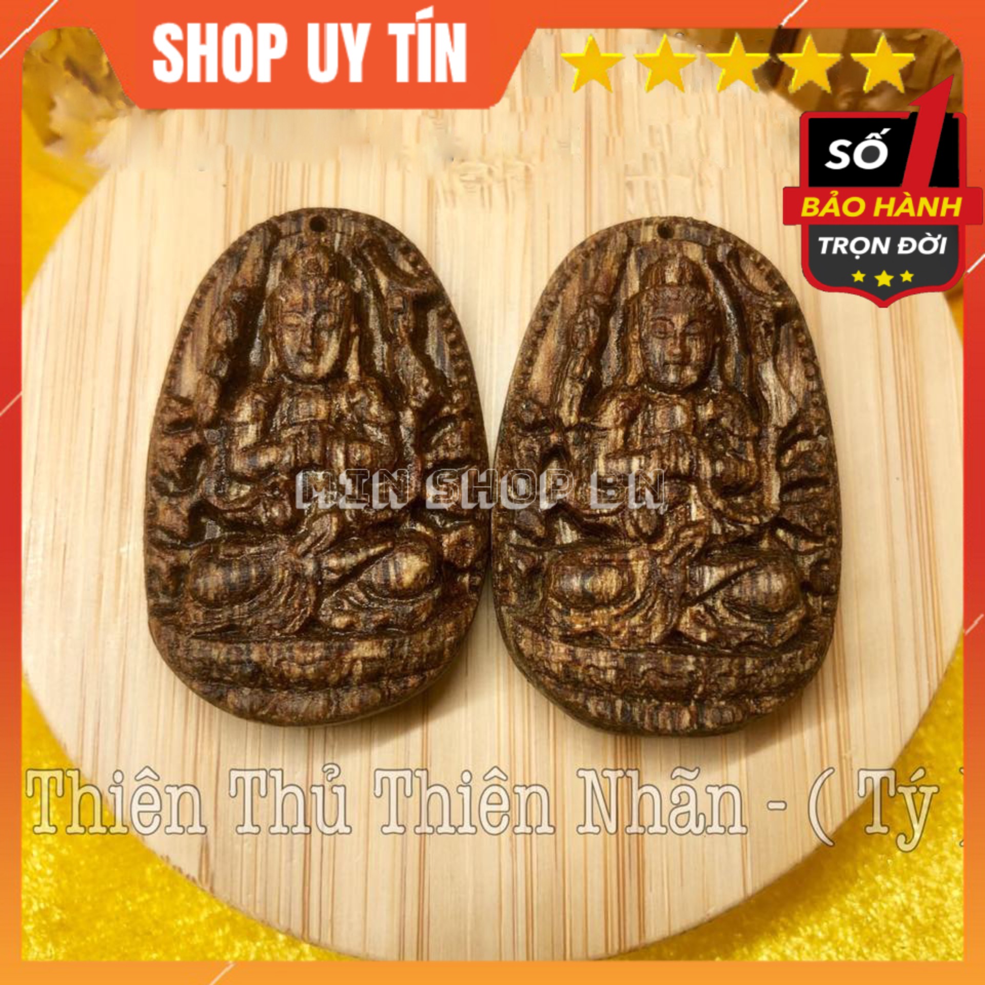 MẶT DÂY CHUYỀN TRẦM HƯƠNG SÁNH CHÌM PHẬT BẢN MỆNH THIÊN THỦ THIÊN NHÃN PHÙ TRỢ TUỔI TÝ